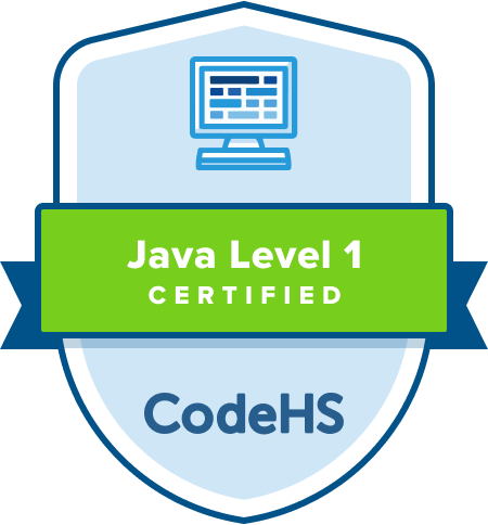 Java Level 1 Certification Badge