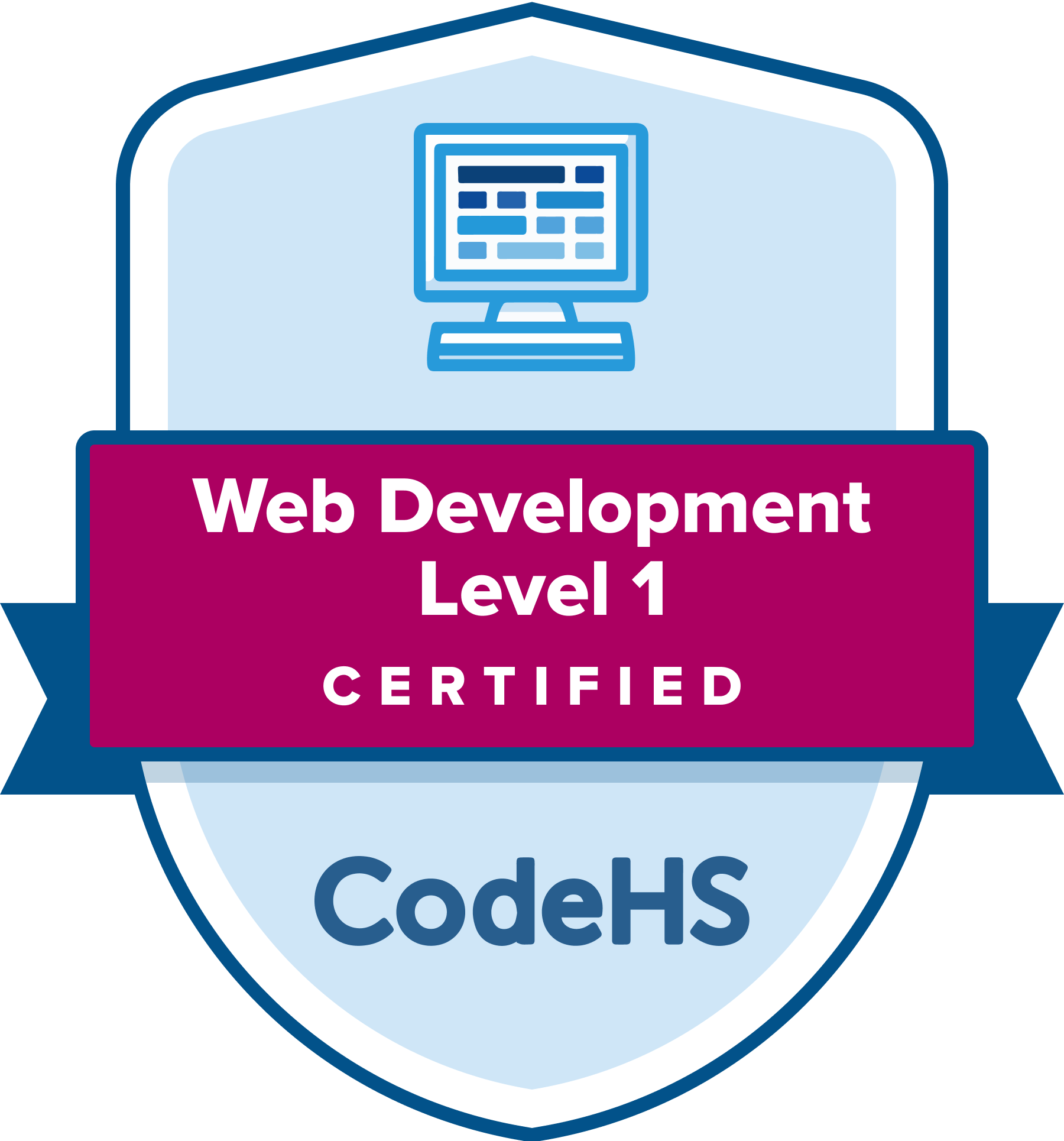 Web Development Level 1 Certification Badge